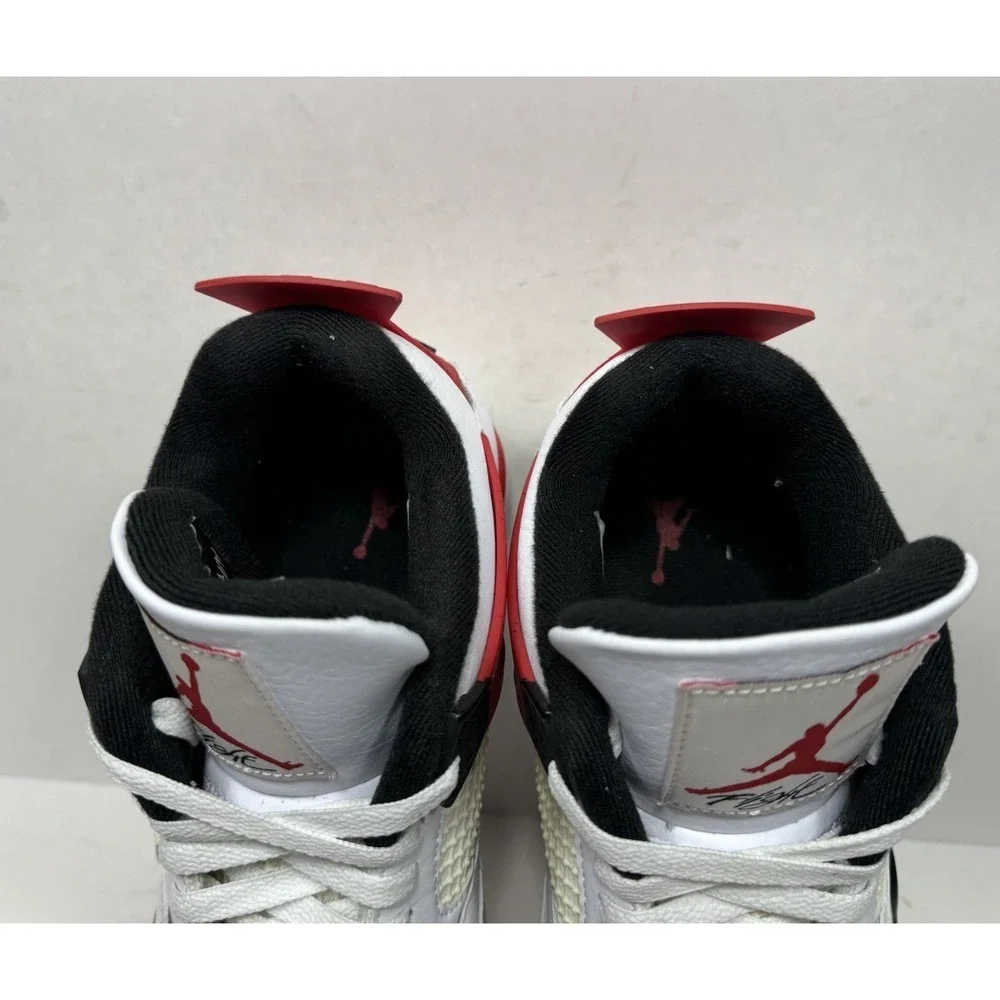 Air Jordan 4 Retro 2023 Red Cement Men's Size 9.5 DH6927-161 White‎ Sneakers